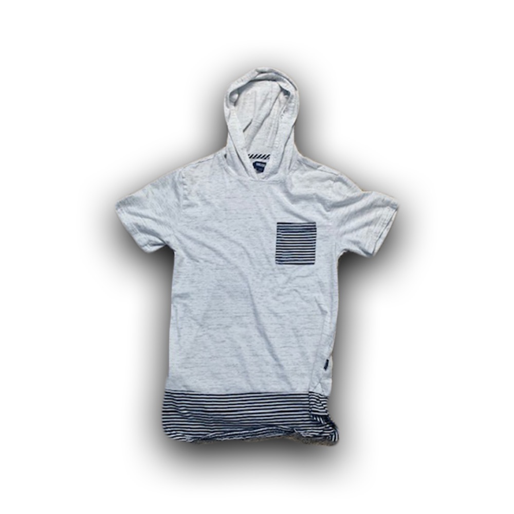 Abercrombie Kids - White and Blue Hoodie T-Shirt